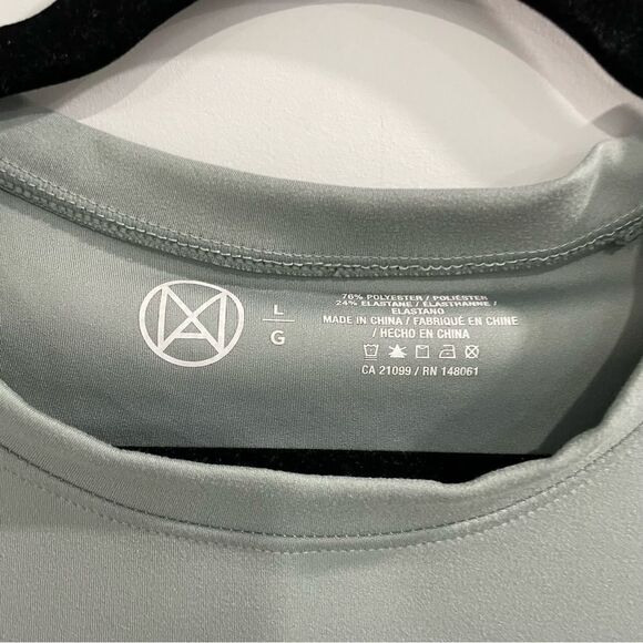 3/$25 ✺ Ardene x KGMTL sage green crop tshirt Large - Picture 2 of 3